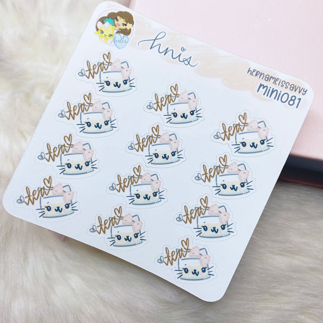 MINI081 - Kit-Tea Bag Mini Sticker Sheet