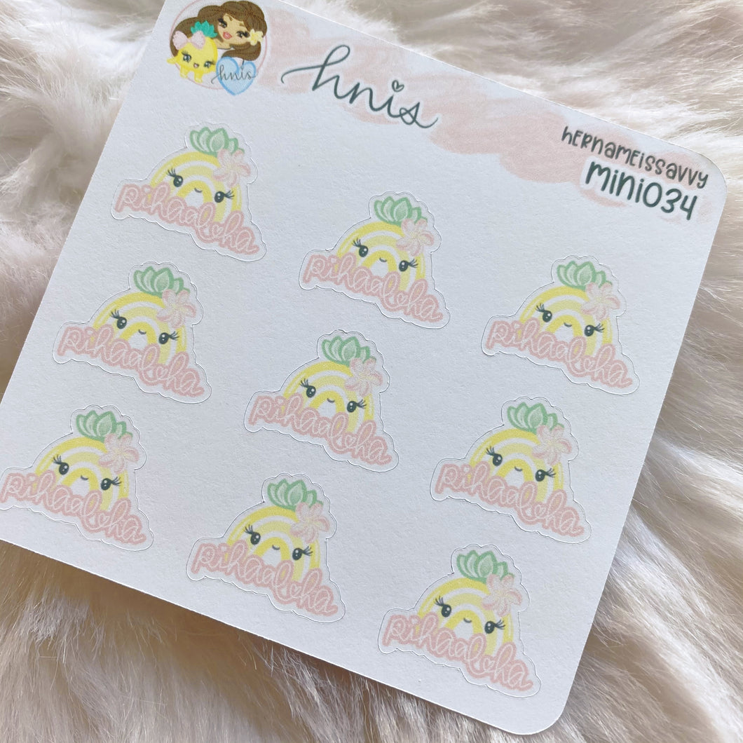 MINI034 - Pihaaloha Rainbow Sticker Sheet