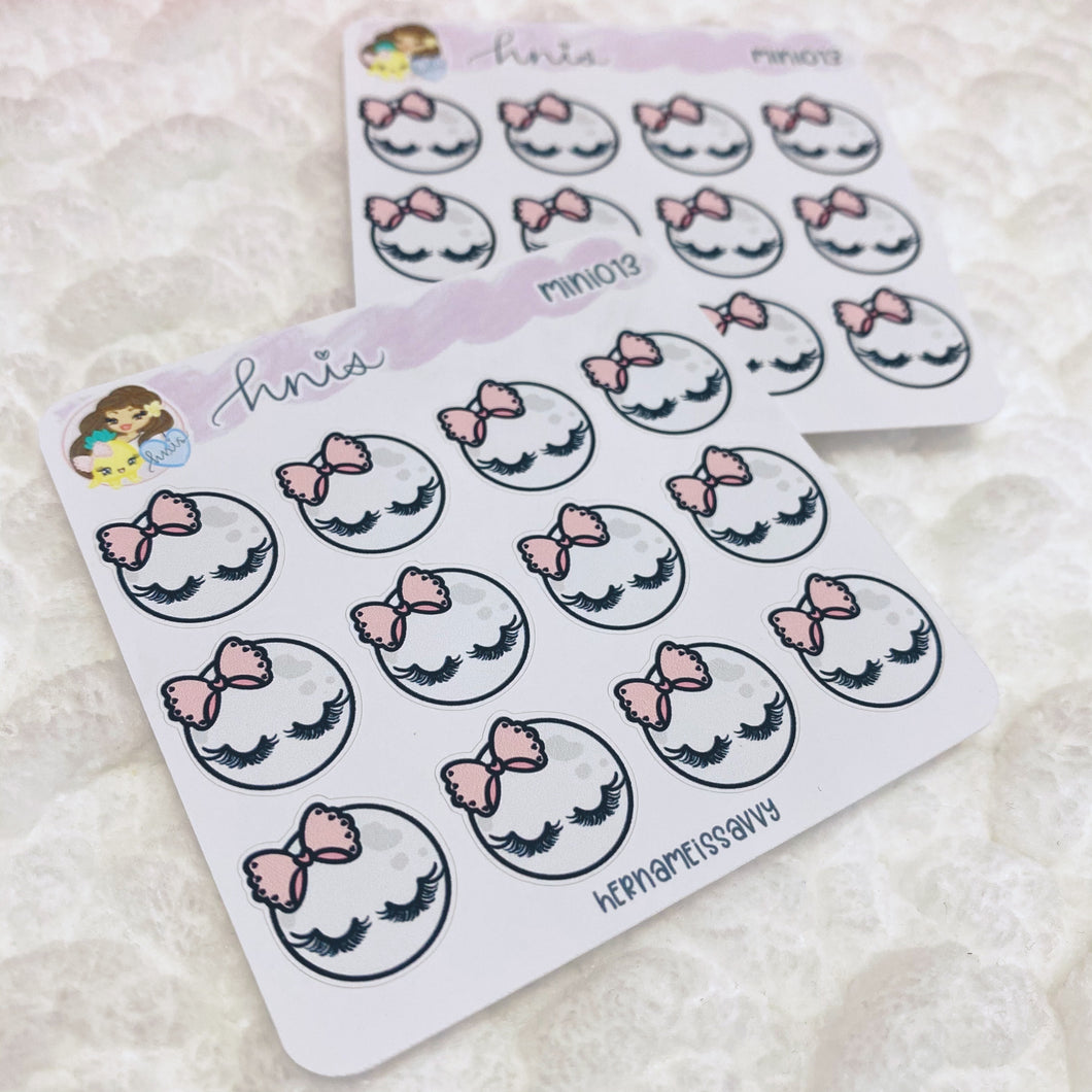 MINI013 - Lashy Moon Sticker Sheet
