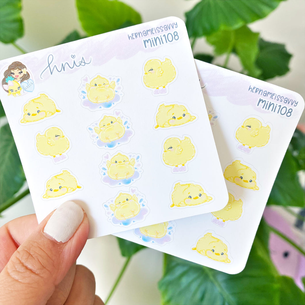 MINI108 - Dancing Chickies Sticker Sheet