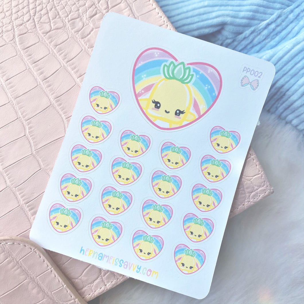 PP002 - Pihaaloha Pineapple Sticker Sheet