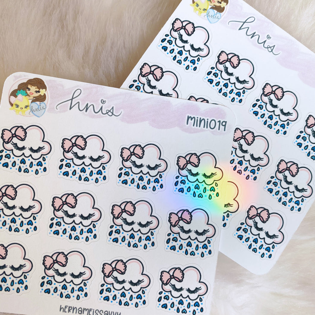 MINI019 - Lashy Rain Cloud Sticker Sheet