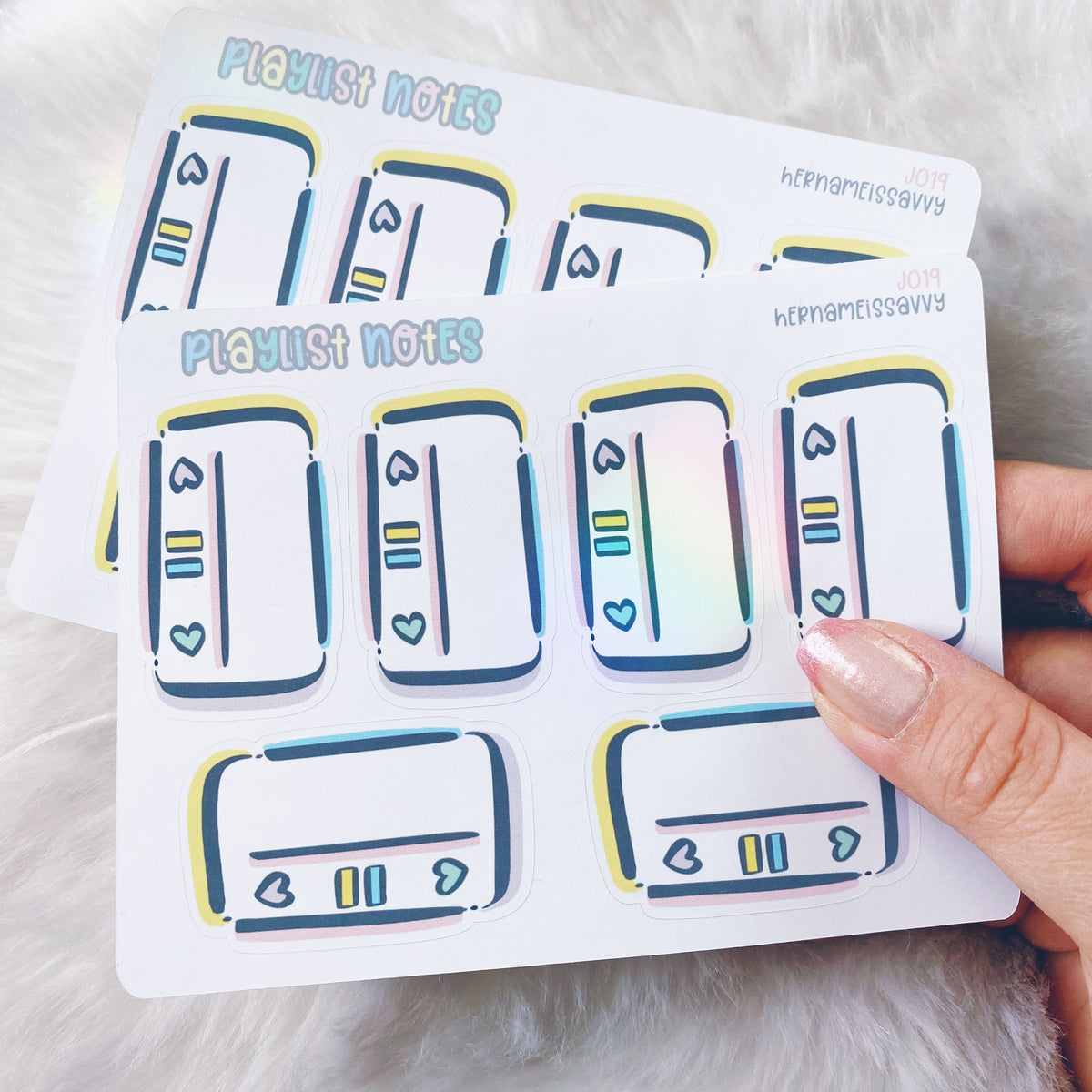 J019 - Audio Notes Sticker Sheet – hernameisSavvy