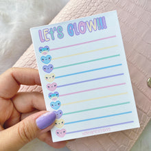 Load image into Gallery viewer, Let's Glow Memo Pad - 20 Sheets

