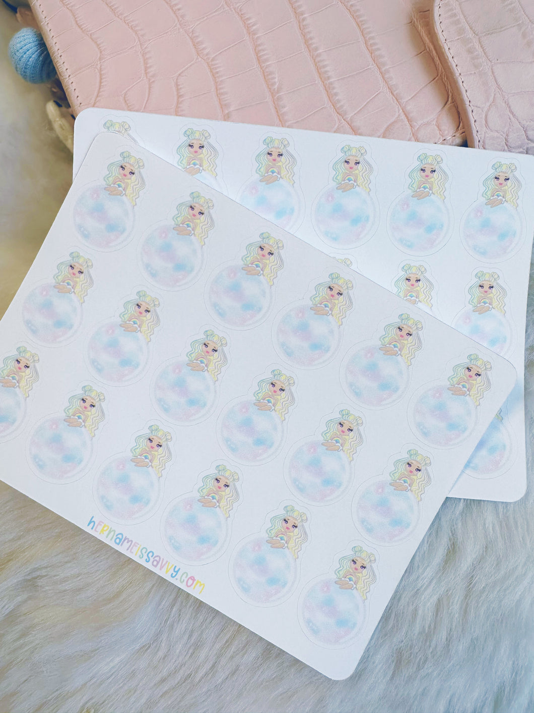 S011 - Sunday Moon Sticker Sheet