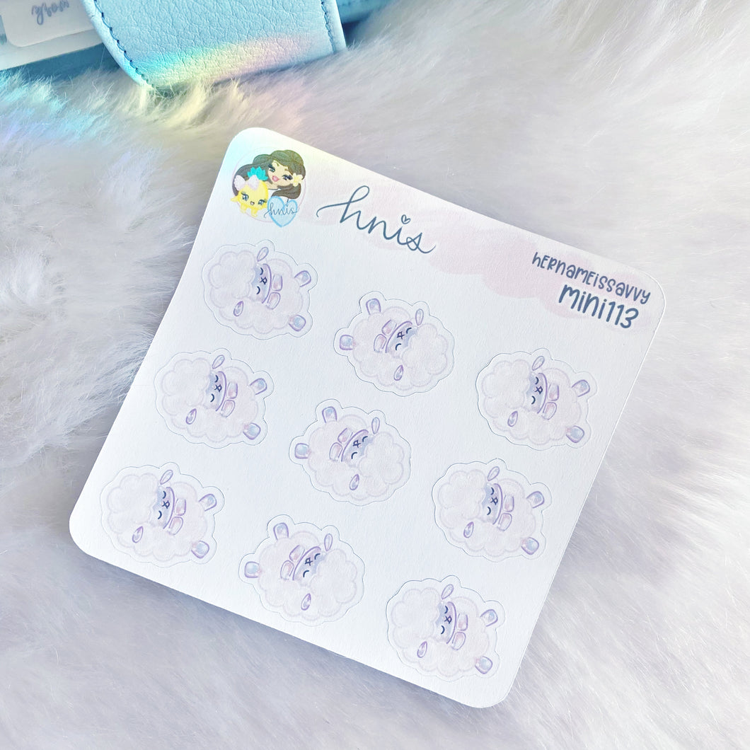 MINI113 - Dream Big Sleepy Sheep Sticker Sheet