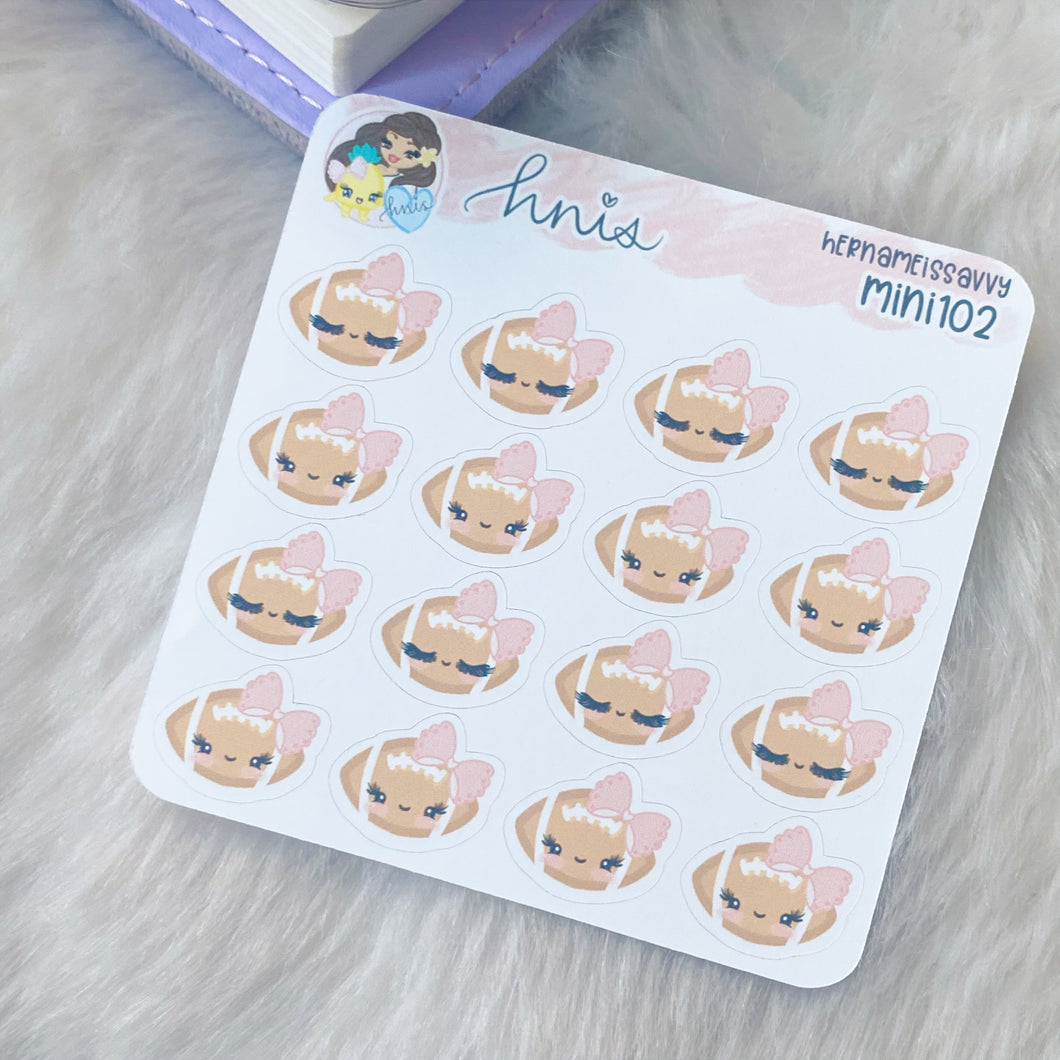 MINI102 - Lashy Football Sticker Sheet