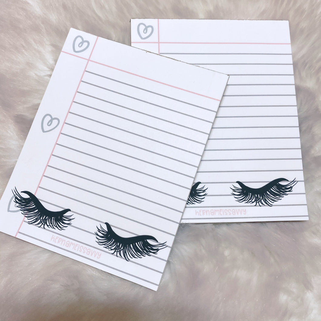 Lashy Paper Memo Pad - 20 Sheets